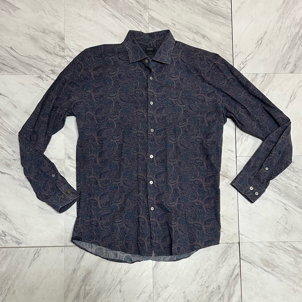 pal zileri concept paisley print button up made in Italy